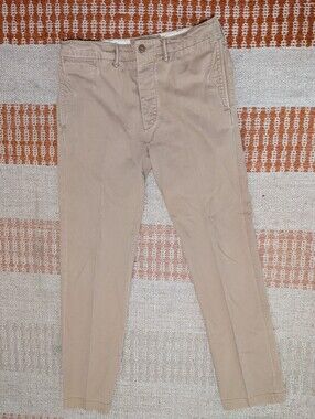 Double RL RRL Ralph Lauren Pants Mens 32x34 Officers Field Trouser Twill Khaki